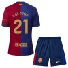 Conjunto (Camiseta+Pantalón Corto) FC Barcelona Frenkie de Jong 21 Primera Equipación 2024-25 - Niño